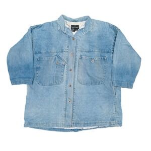 Vintage Current Seen Denim Chore Coat Retro Western Boho Barn Jacket XL